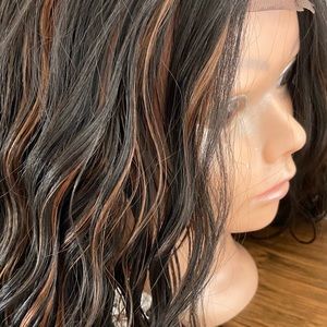 Short Wavy Synthetic Wig- Sm Lace Front